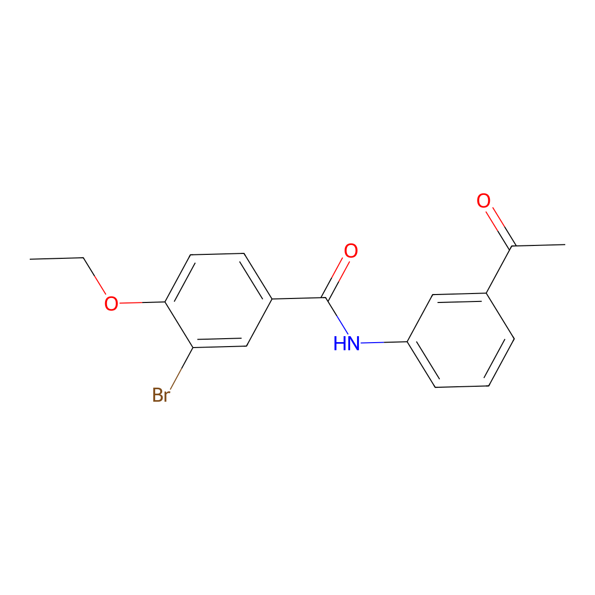 N-(3-acetylphenyl)-3-bromo-4-ethoxybenzamide molecular structure, CAS 433261-23-5