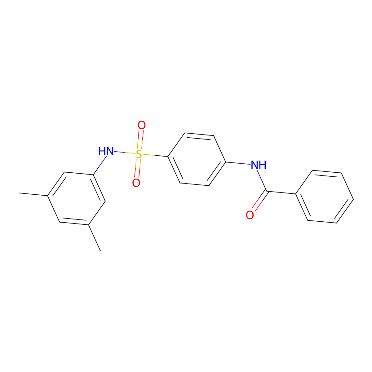 N-[4-[(3,5-dimethylphenyl)sulfamoyl]phenyl]benzamide molecular structure, CAS 433261-29-1
