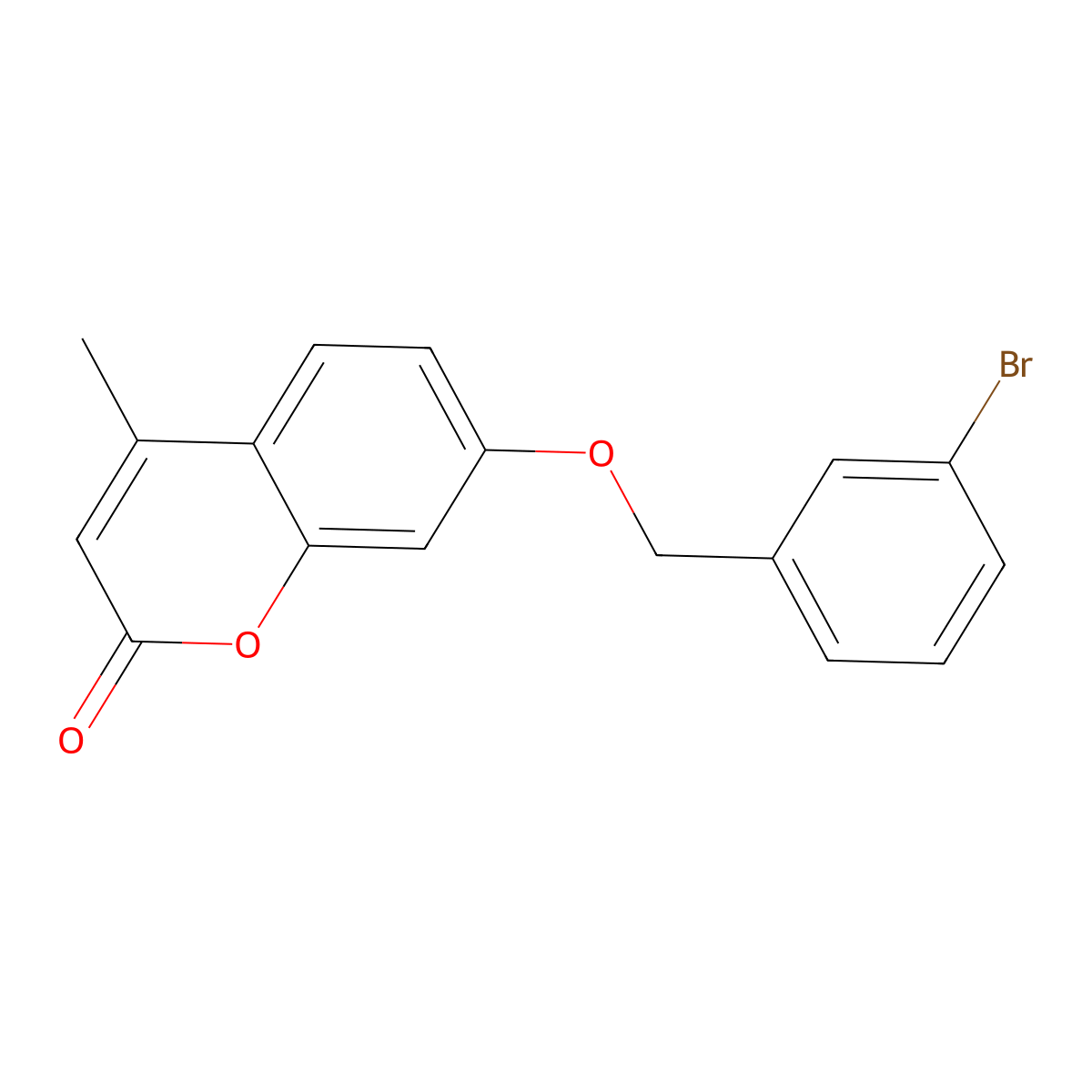 7-[(3-bromobenzyl)oxy]-4-methyl-2H-chromen-2-one molecular structure, CAS 433262-10-3