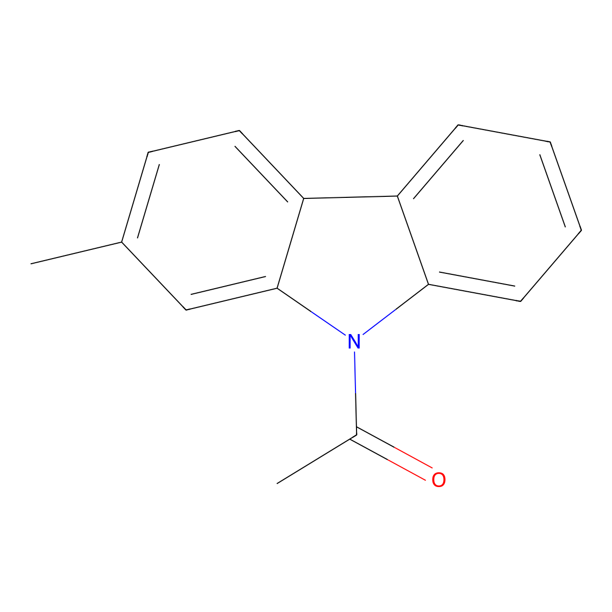 1-(2-methyl-9H-carbazol-9-yl)ethan-1-one molecular structure, CAS 433287-20-8