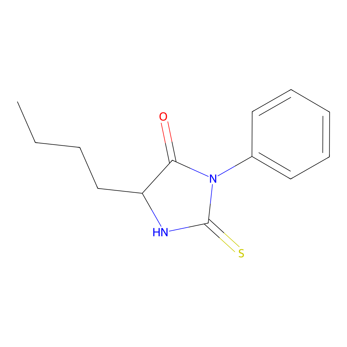 Phenylthiohydantoin-norleucine molecular structure, CAS 4333-22-6
