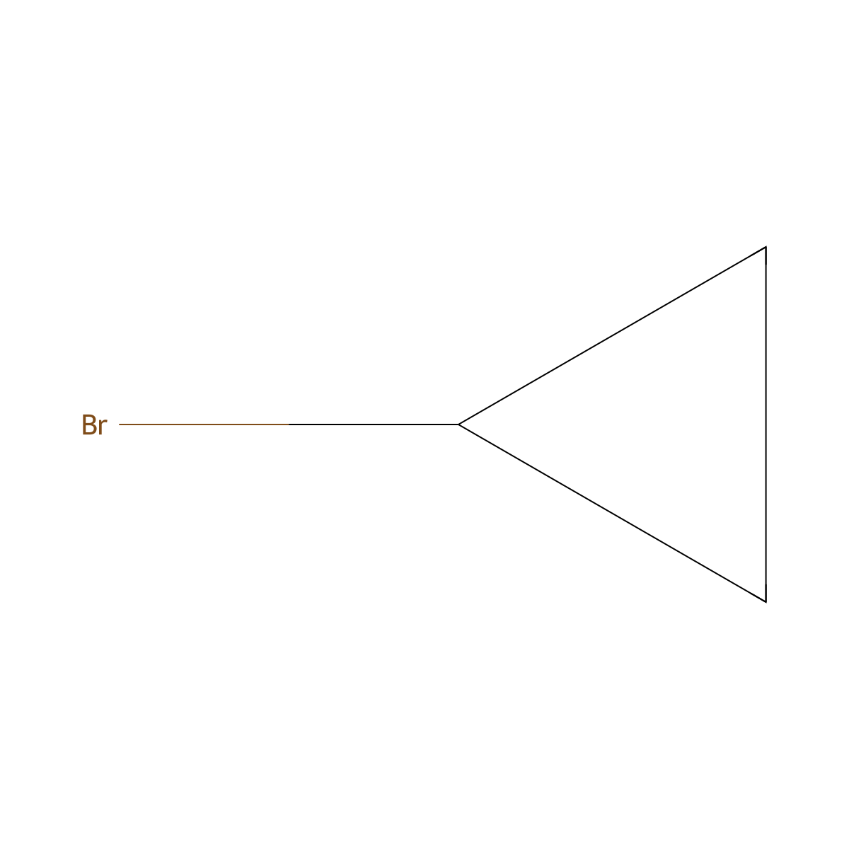 Bromocyclopropane molecular structure, CAS 4333-56-6