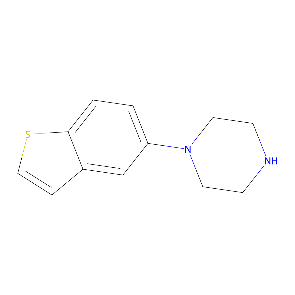 1-(Benzo[b]thiophen-5-yl)piperazine molecular structure, CAS 433303-94-7