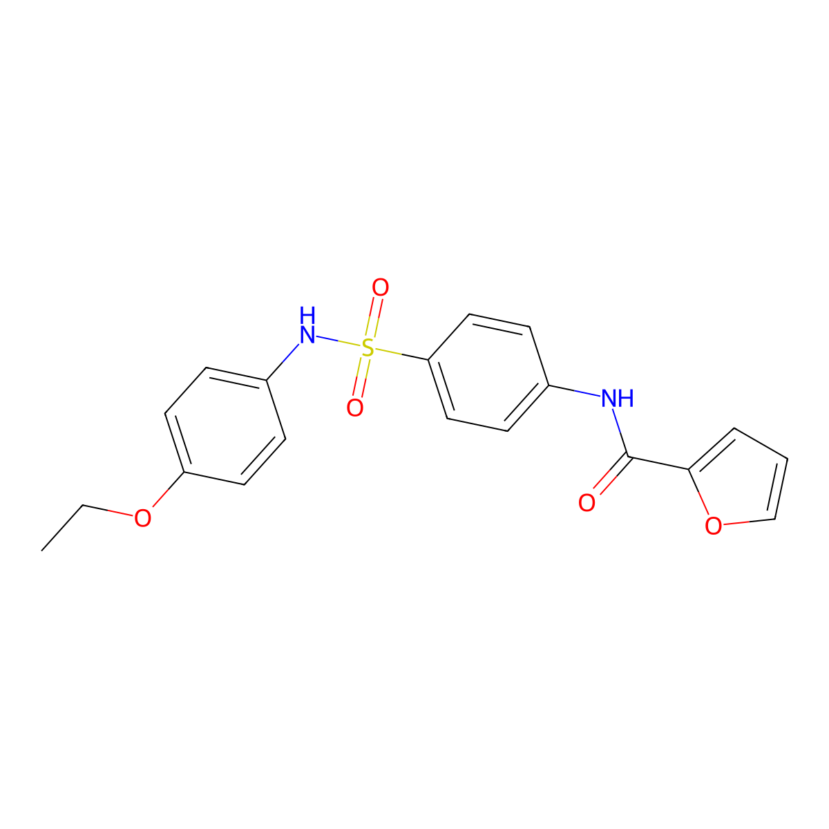 N-{4-[(4-ethoxyphenyl)sulfamoyl]phenyl}furan-2-carboxamide molecular structure, CAS 433305-93-2