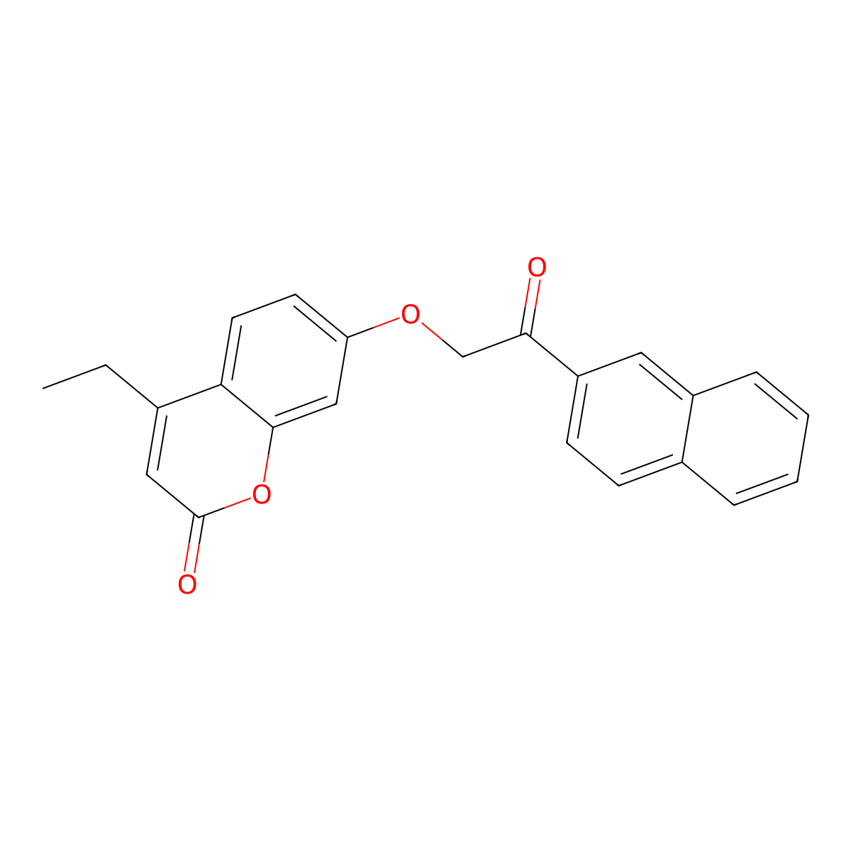 4-ethyl-7-[2-(2-naphthyl)-2-oxoethoxy]-2H-chromen-2-one molecular structure, CAS 433306-18-4