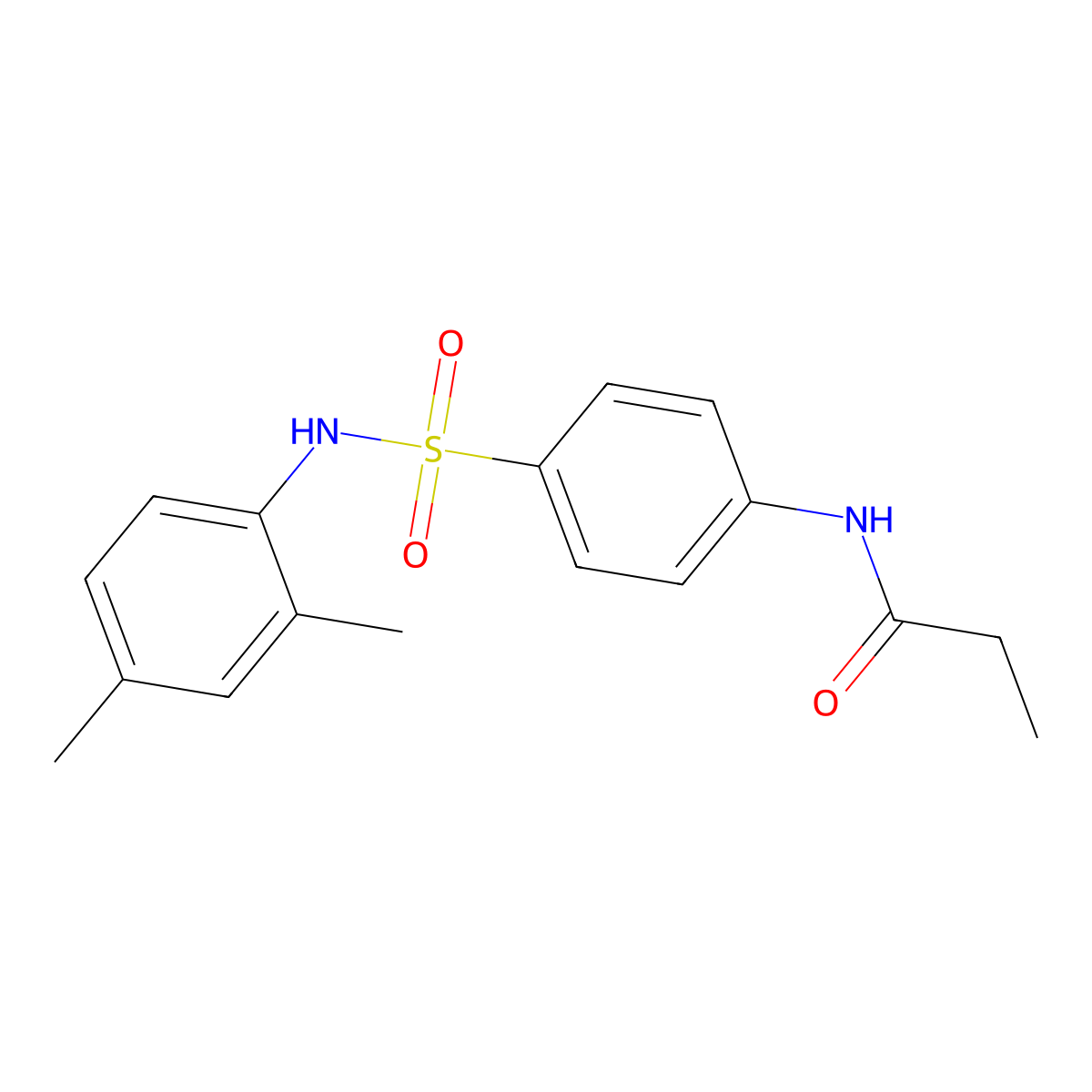 N-[4-[(2,4-dimethylphenyl)sulfamoyl]phenyl]propanamide molecular structure, CAS 433310-33-9