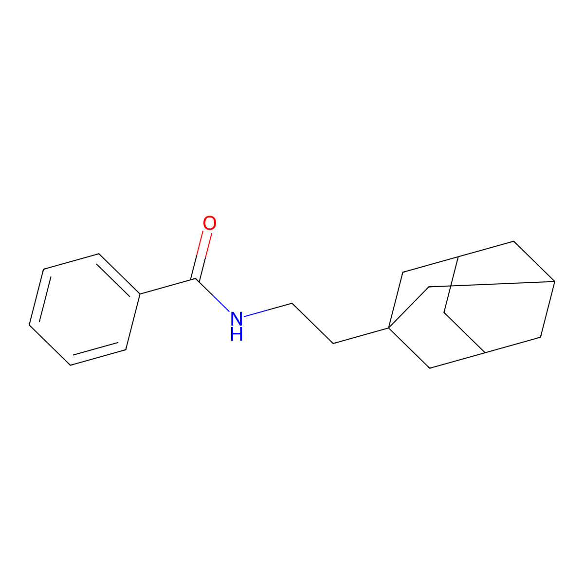 N-[2-(1-adamantyl)ethyl]benzamide molecular structure, CAS 433311-37-6