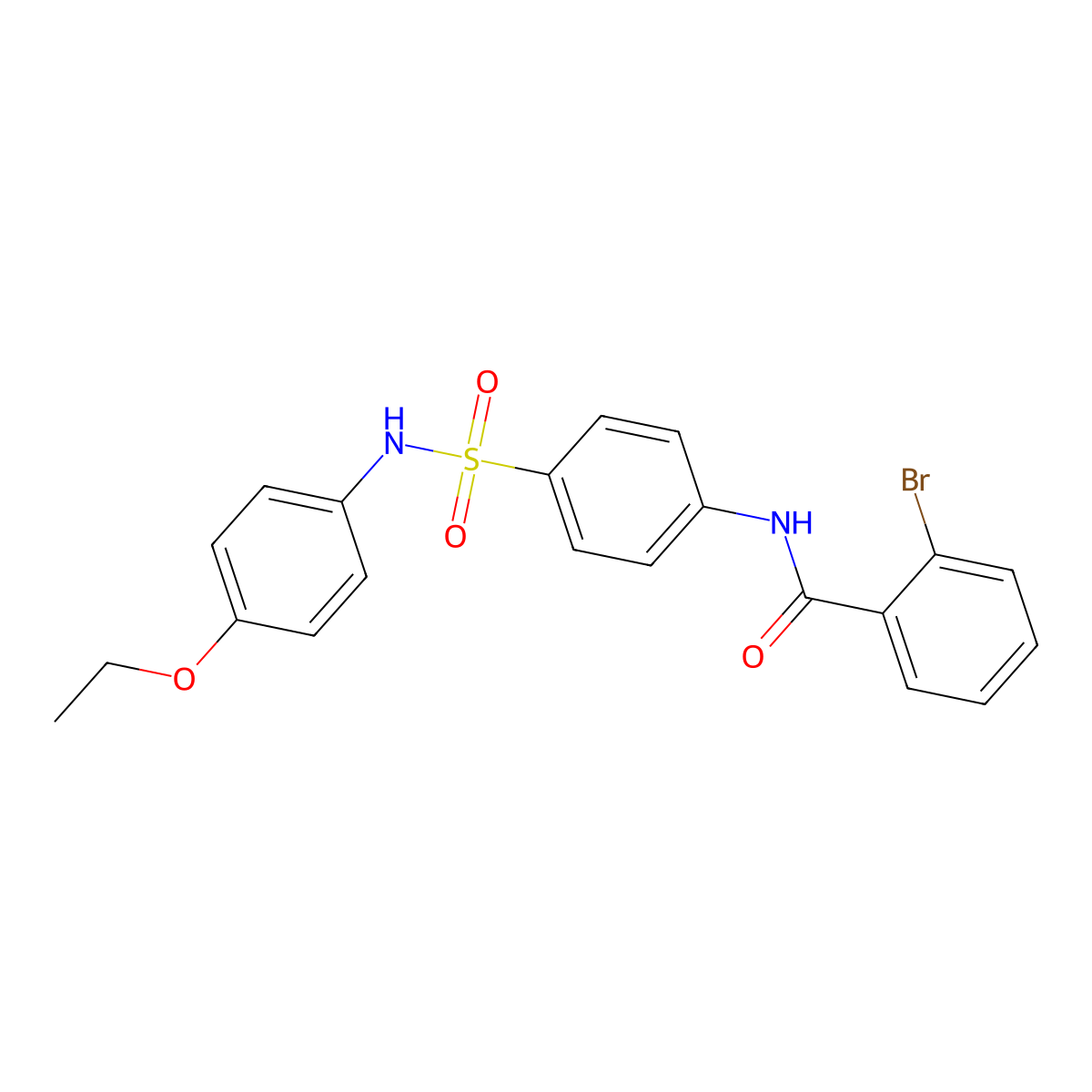 2-bromo-N-[4-[(4-ethoxyphenyl)sulfamoyl]phenyl]benzamide molecular structure, CAS 433312-17-5