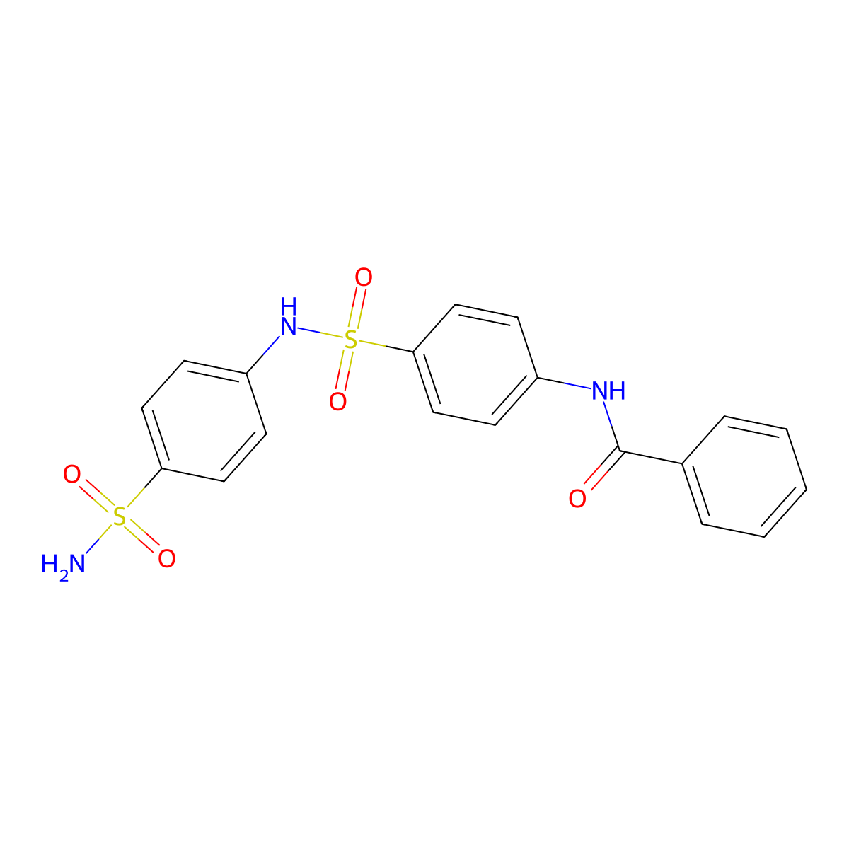 N-{4-[(4-sulfamoylphenyl)sulfamoyl]phenyl}benzamide molecular structure, CAS 433312-50-6