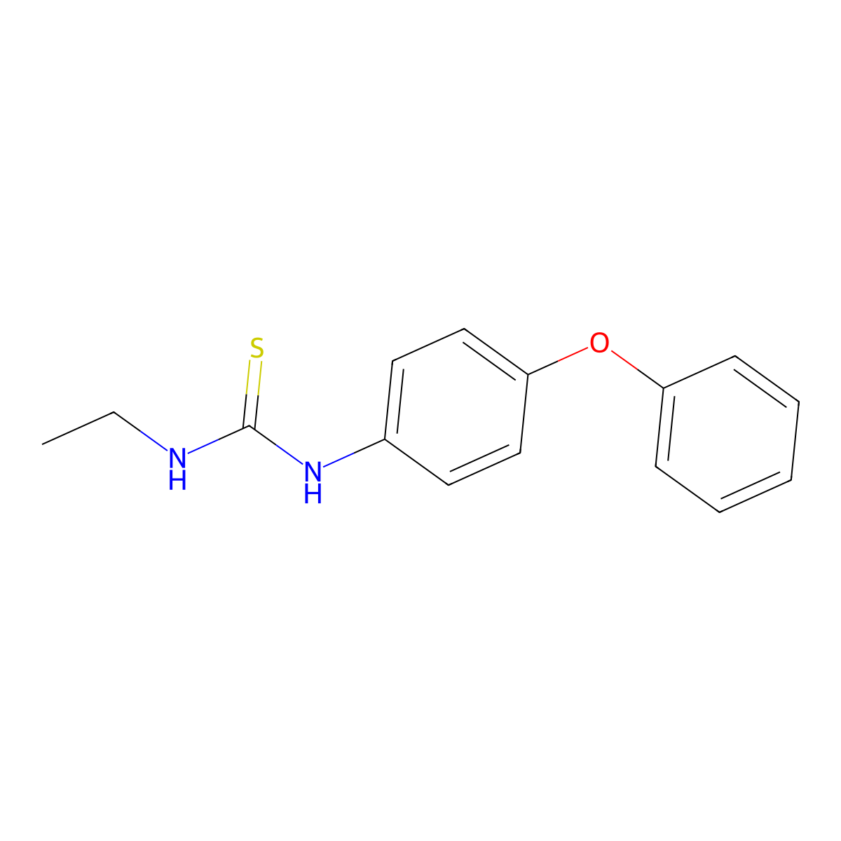 1-Ethyl-3-(4-phenoxyphenyl)thiourea molecular structure, CAS 433312-51-7