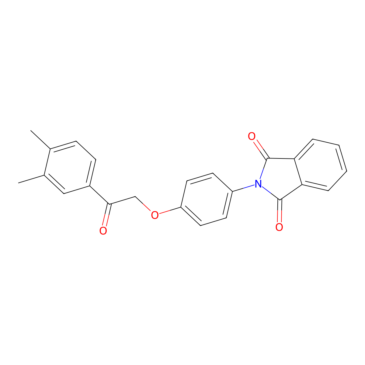2-[4-[2-(3,4-Dimethylphenyl)-2-oxoethoxy]phenyl]isoindole-1,3-dione molecular structure, CAS 433313-14-5