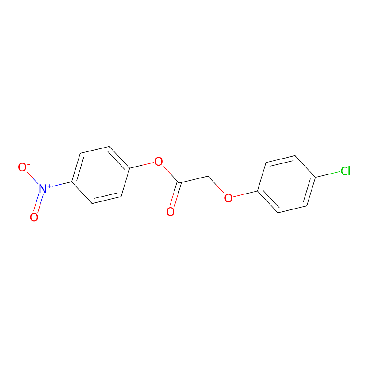 4-Nitrophenyl (4-chlorophenoxy)acetate molecular structure, CAS 433313-61-2