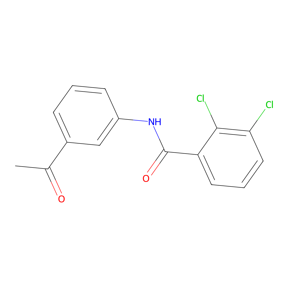 N-(3-acetylphenyl)-2,3-dichlorobenzamide molecular structure, CAS 433314-42-2