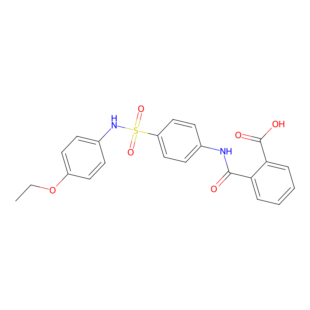 2-({4-[(4-Ethoxyanilino)sulfonyl]anilino}carbonyl)benzoic acid molecular structure, CAS 433315-09-4