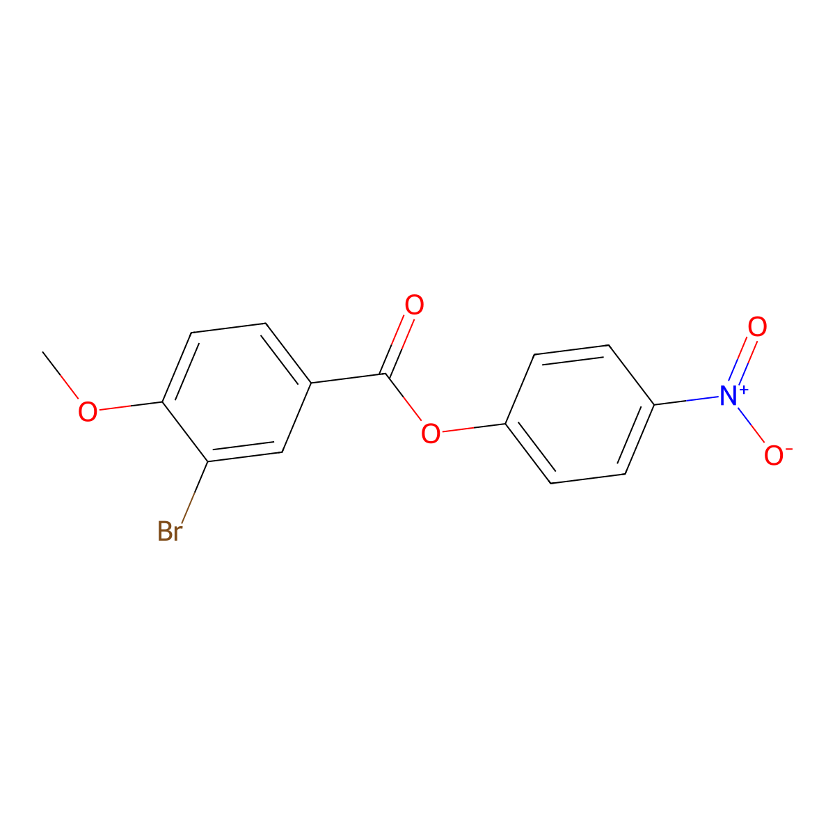 4-Nitrophenyl 3-bromo-4-methoxybenzoate molecular structure, CAS 433315-17-4