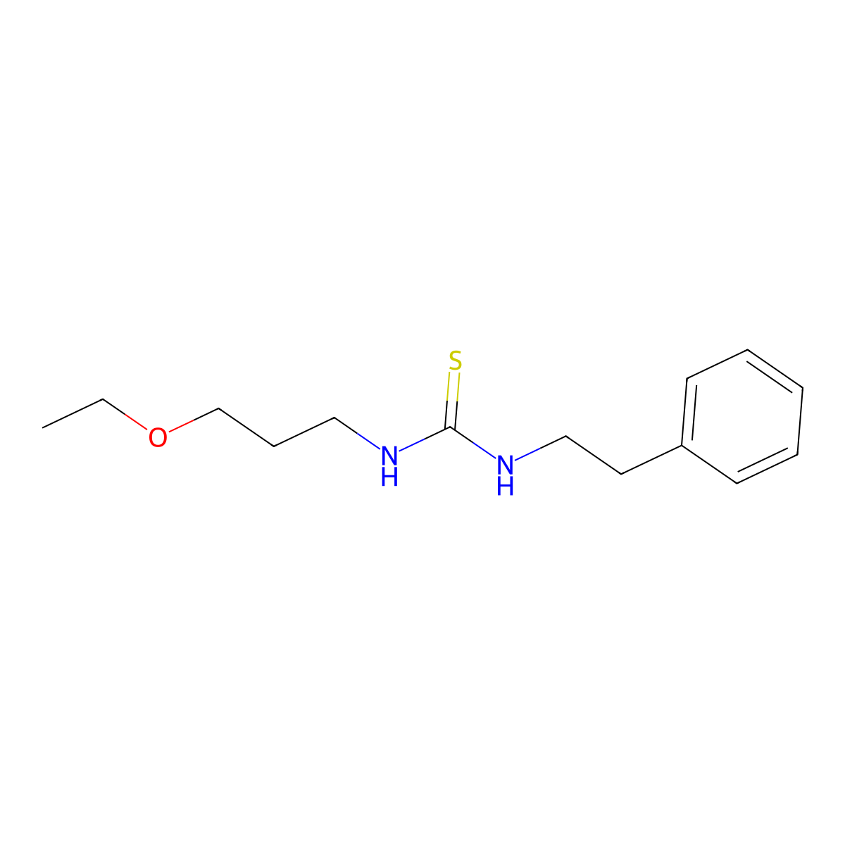 1-(3-Ethoxypropyl)-3-(2-phenylethyl)thiourea molecular structure, CAS 433316-22-4