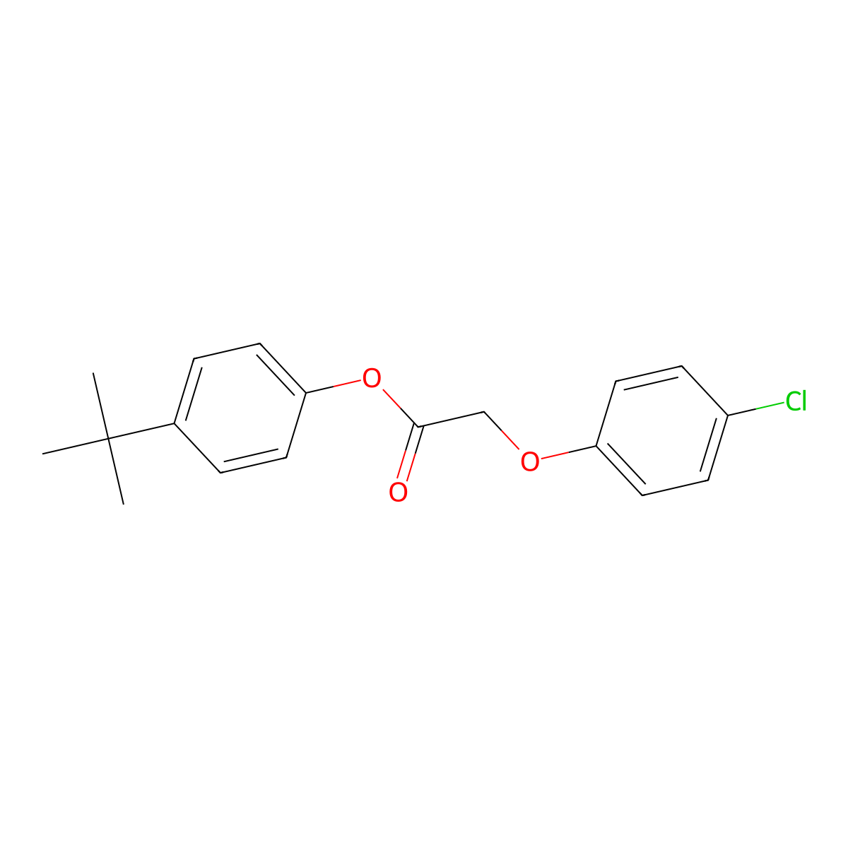 4-Tert-butylphenyl (4-chlorophenoxy)acetate molecular structure, CAS 433317-50-1