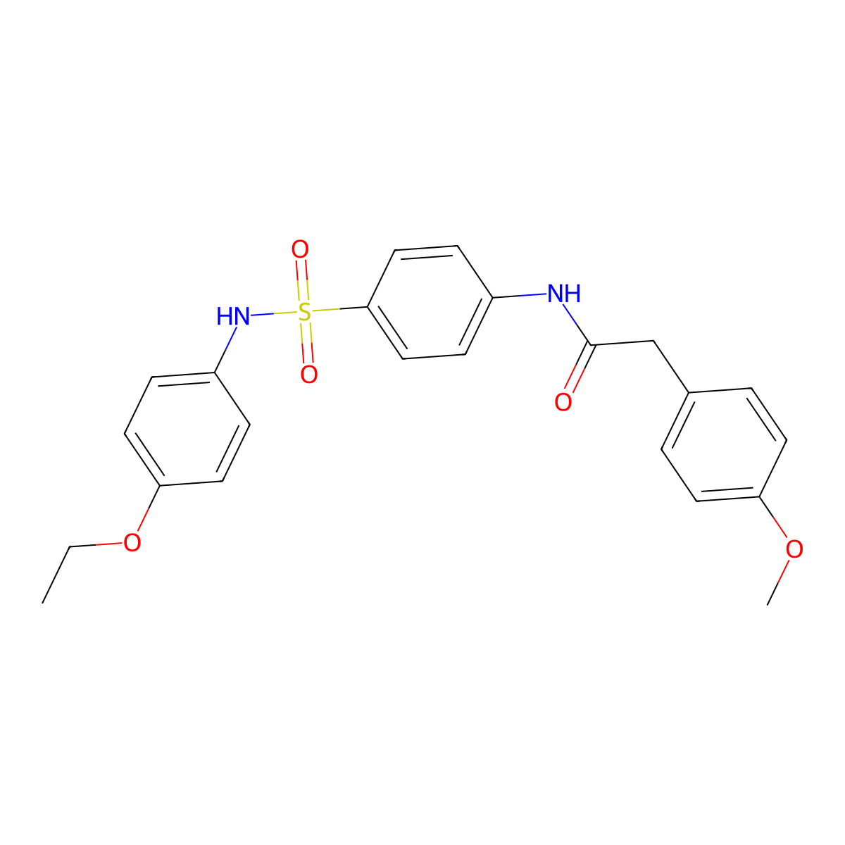 N-[4-[(4-ethoxyphenyl)sulfamoyl]phenyl]-2-(4-methoxyphenyl)acetamide molecular structure, CAS 433318-47-9