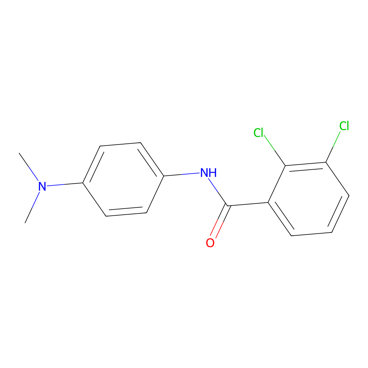 2,3-dichloro-N-[4-(dimethylamino)phenyl]benzamide molecular structure, CAS 433318-54-8