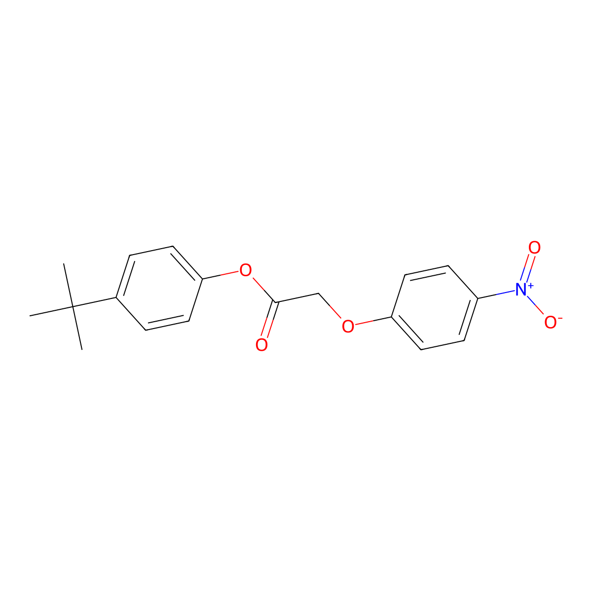 4-Tert-butylphenyl (4-nitrophenoxy)acetate molecular structure, CAS 433318-74-2