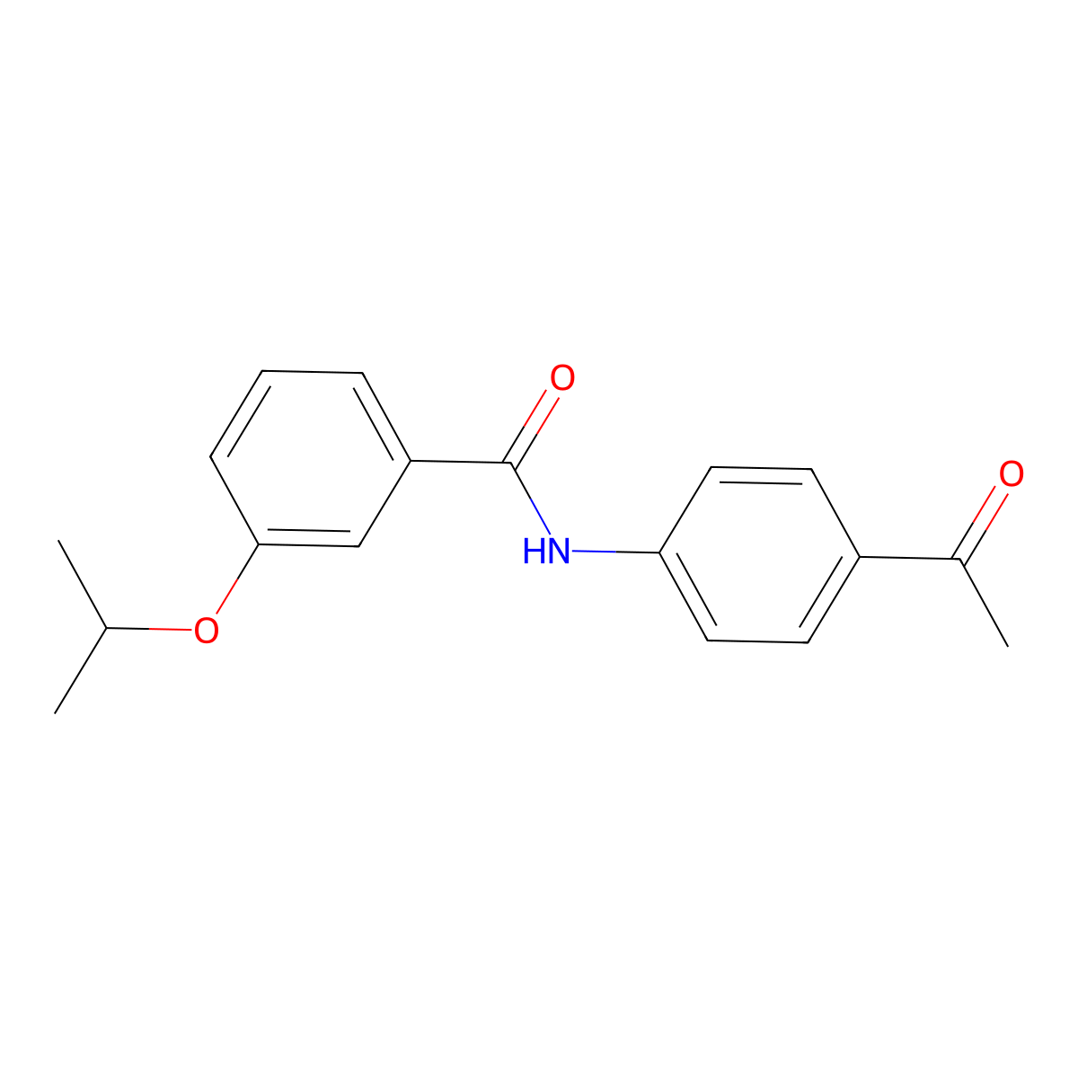 N-(4-acetylphenyl)-3-propan-2-yloxybenzamide molecular structure, CAS 433319-49-4
