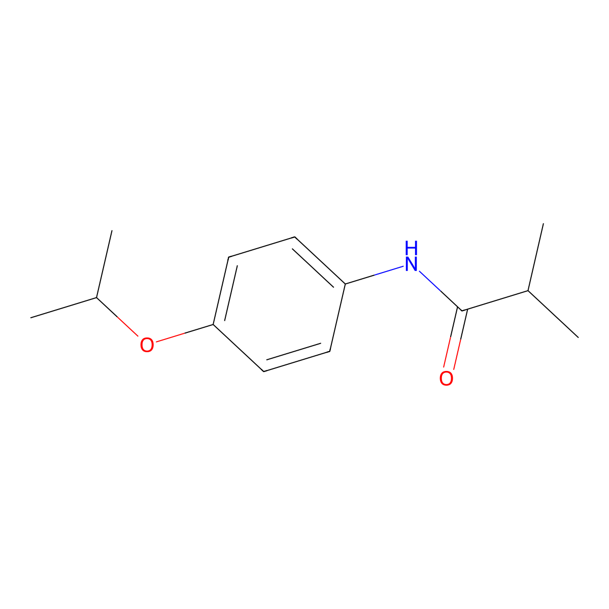 N-(4-isopropoxyphenyl)-2-methylpropanamide molecular structure, CAS 433320-04-8