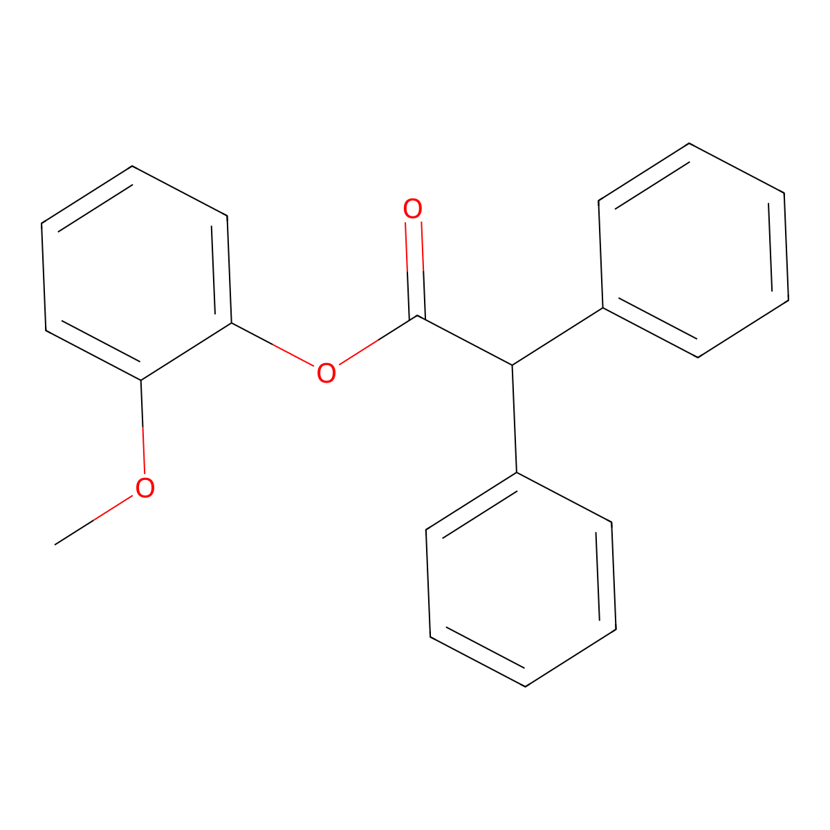 2-Methoxyphenyl diphenylacetate molecular structure, CAS 433320-36-6