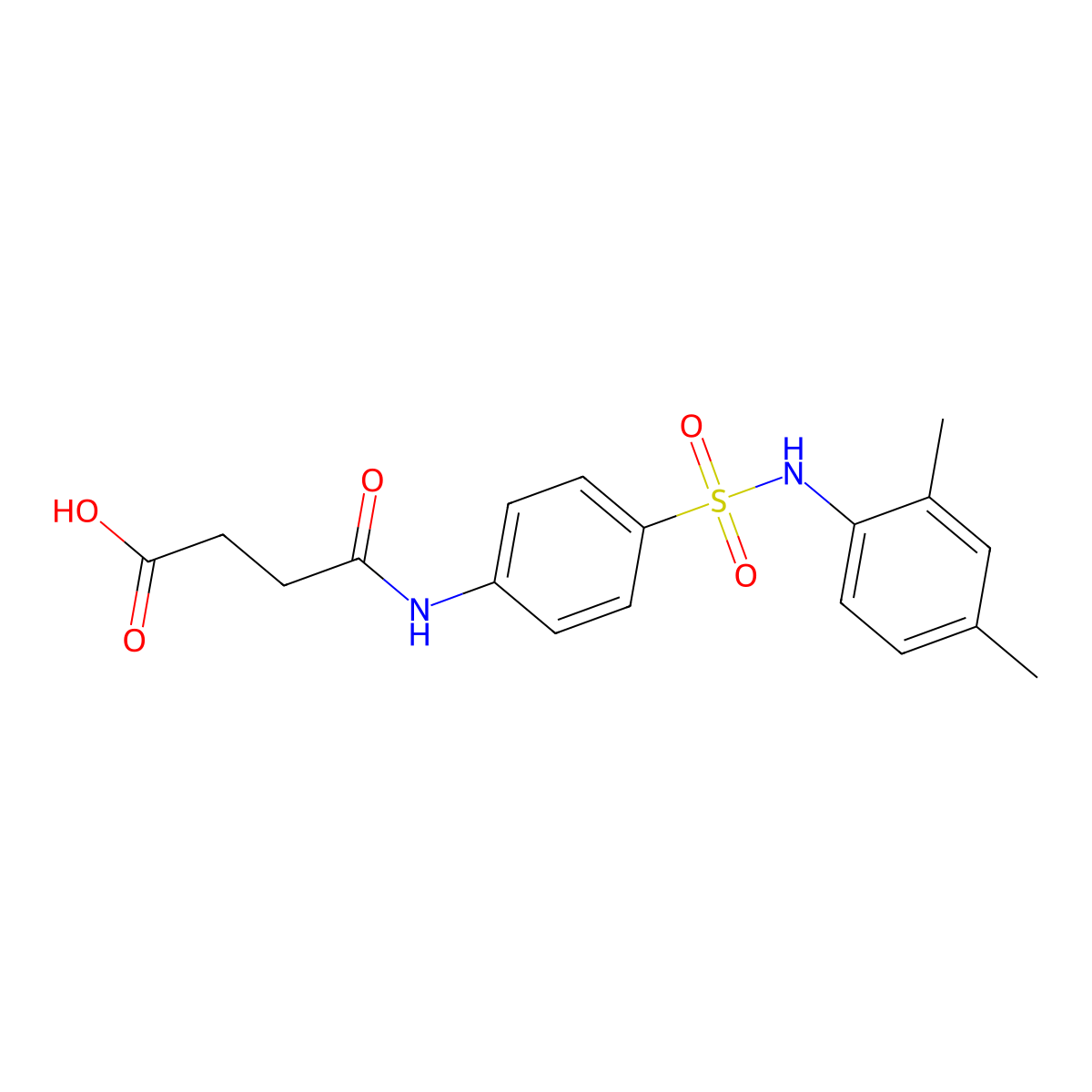 4-{4-[(2,4-Dimethylanilino)sulfonyl]anilino}-4-oxobutanoic acid molecular structure, CAS 433321-03-0