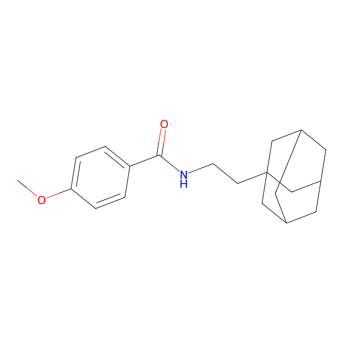 N-[2-(1-adamantyl)ethyl]-4-methoxybenzamide molecular structure, CAS 433321-07-4