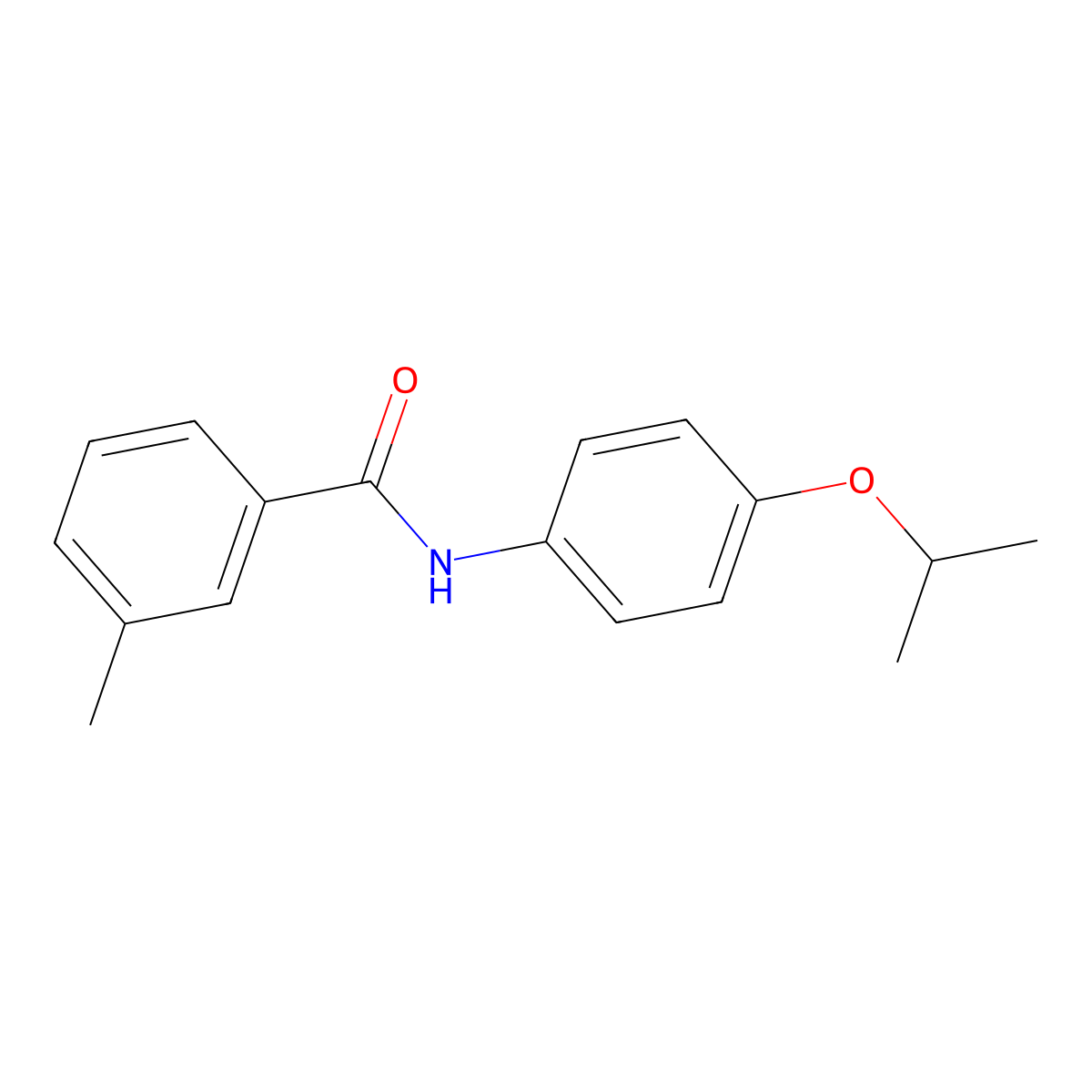 3-methyl-N-[4-(propan-2-yloxy)phenyl]benzamide molecular structure, CAS 433321-20-1