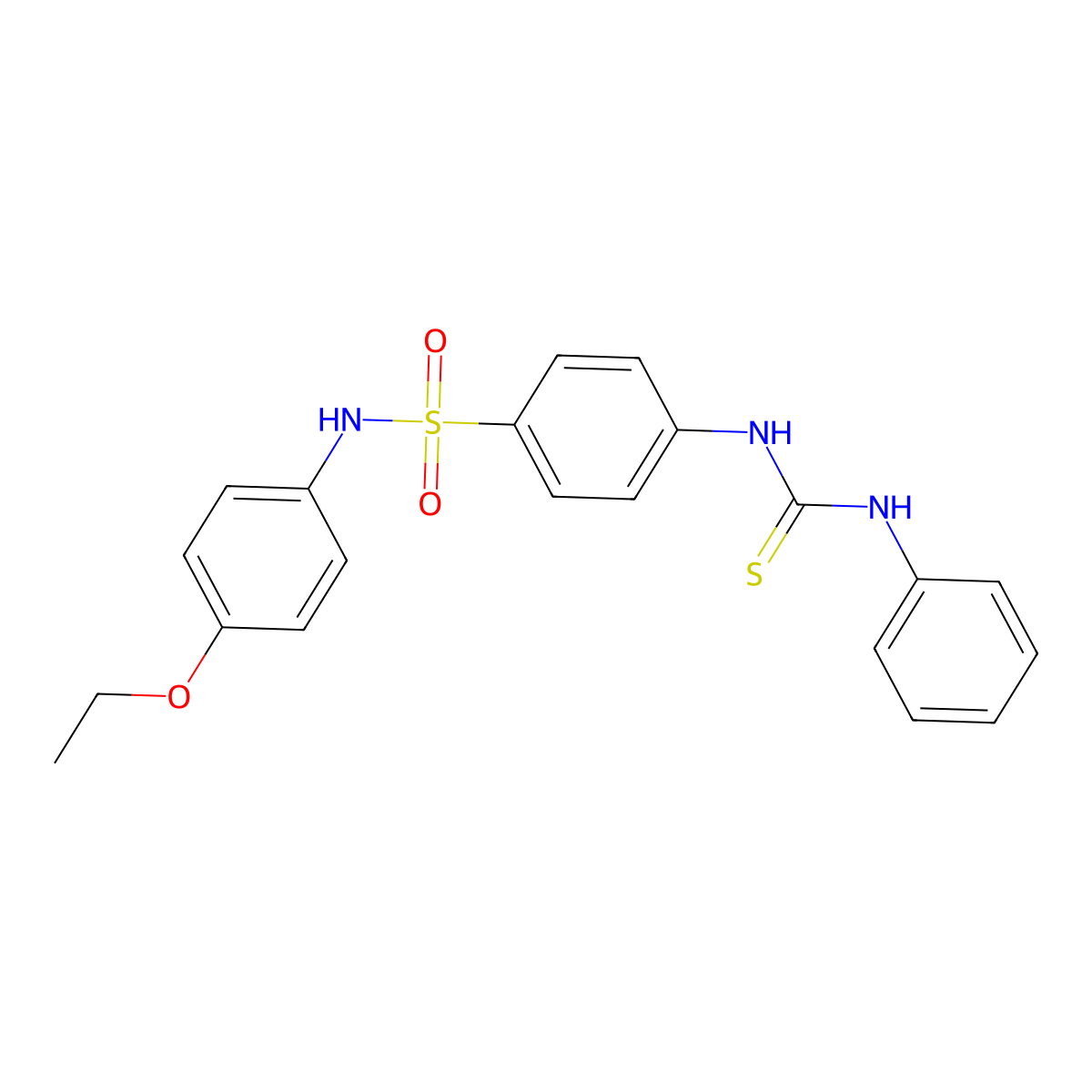 1-[4-[(4-Ethoxyphenyl)sulfamoyl]phenyl]-3-phenylthiourea molecular structure, CAS 433321-28-9