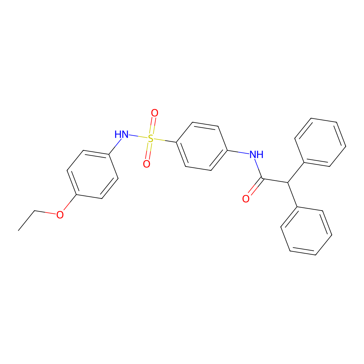 N-[4-[(4-ethoxyphenyl)sulfamoyl]phenyl]-2,2-diphenylacetamide molecular structure, CAS 433322-39-5