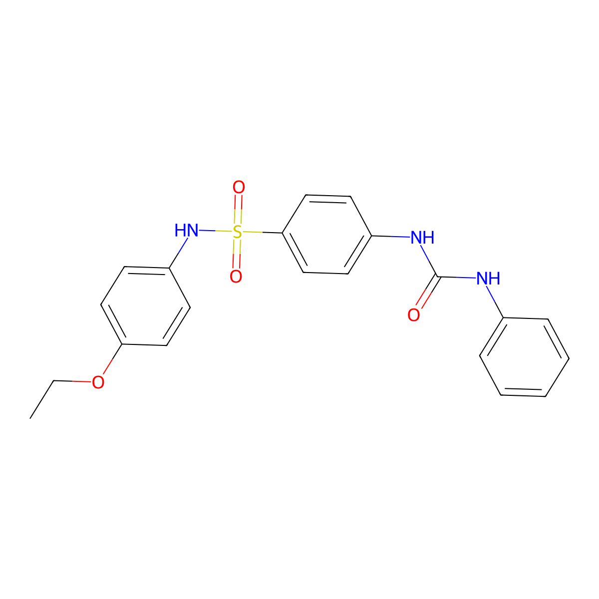 4-[(anilinocarbonyl)amino]-N-(4-ethoxyphenyl)benzenesulfonamide molecular structure, CAS 433323-65-0