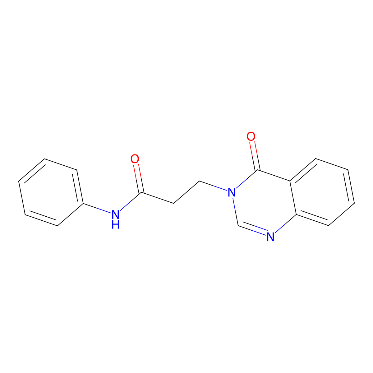 3-(4-oxoquinazolin-3-yl)-N-phenylpropanamide molecular structure, CAS 433323-83-2