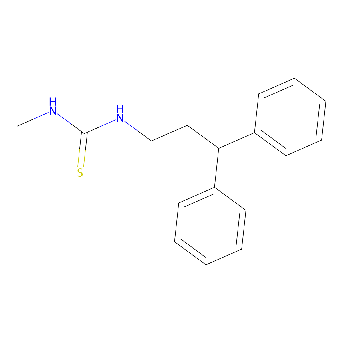 1-(3,3-Diphenylpropyl)-3-methylthiourea molecular structure, CAS 433324-83-5