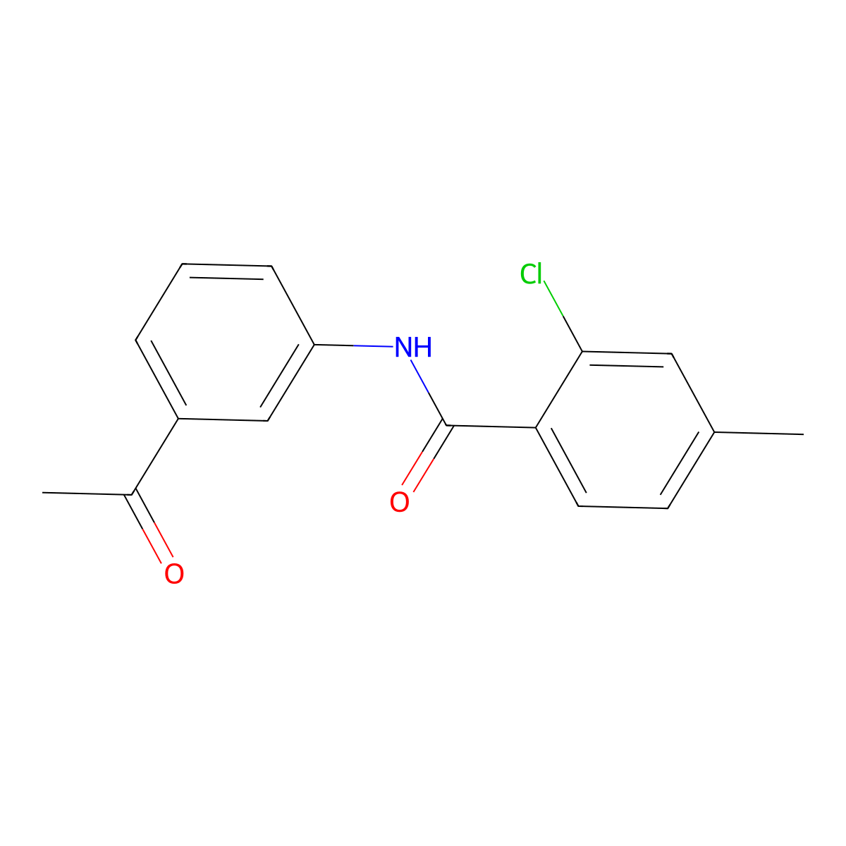 N-(3-acetylphenyl)-2-chloro-4-methylbenzamide molecular structure, CAS 433325-00-9