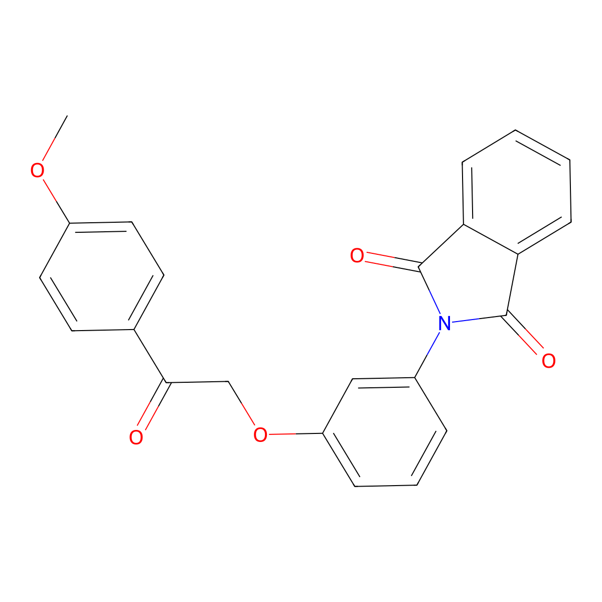 2-[3-[2-(4-Methoxyphenyl)-2-oxoethoxy]phenyl]isoindole-1,3-dione molecular structure, CAS 433325-36-1