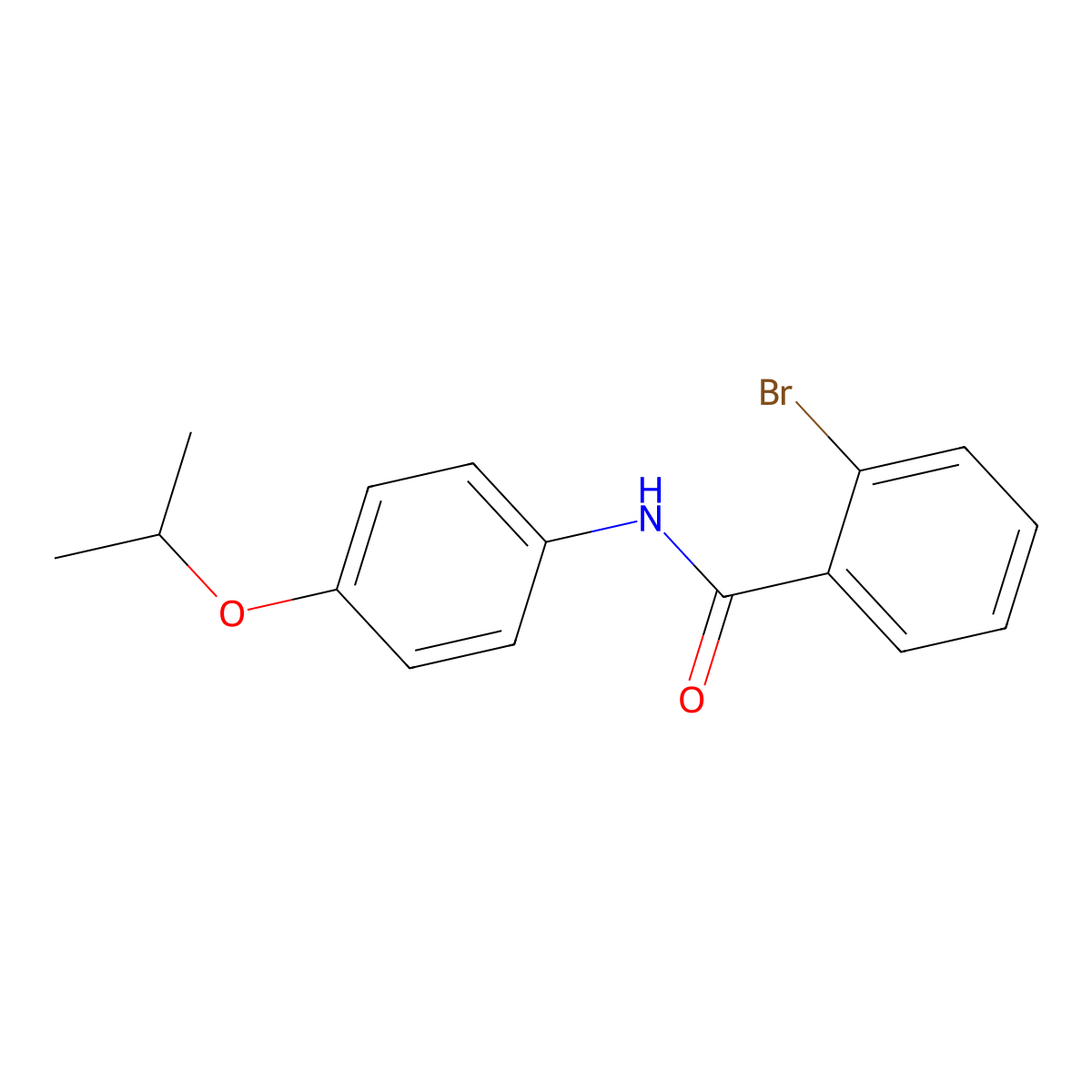 2-bromo-N-(4-isopropoxyphenyl)benzamide molecular structure, CAS 433326-49-9