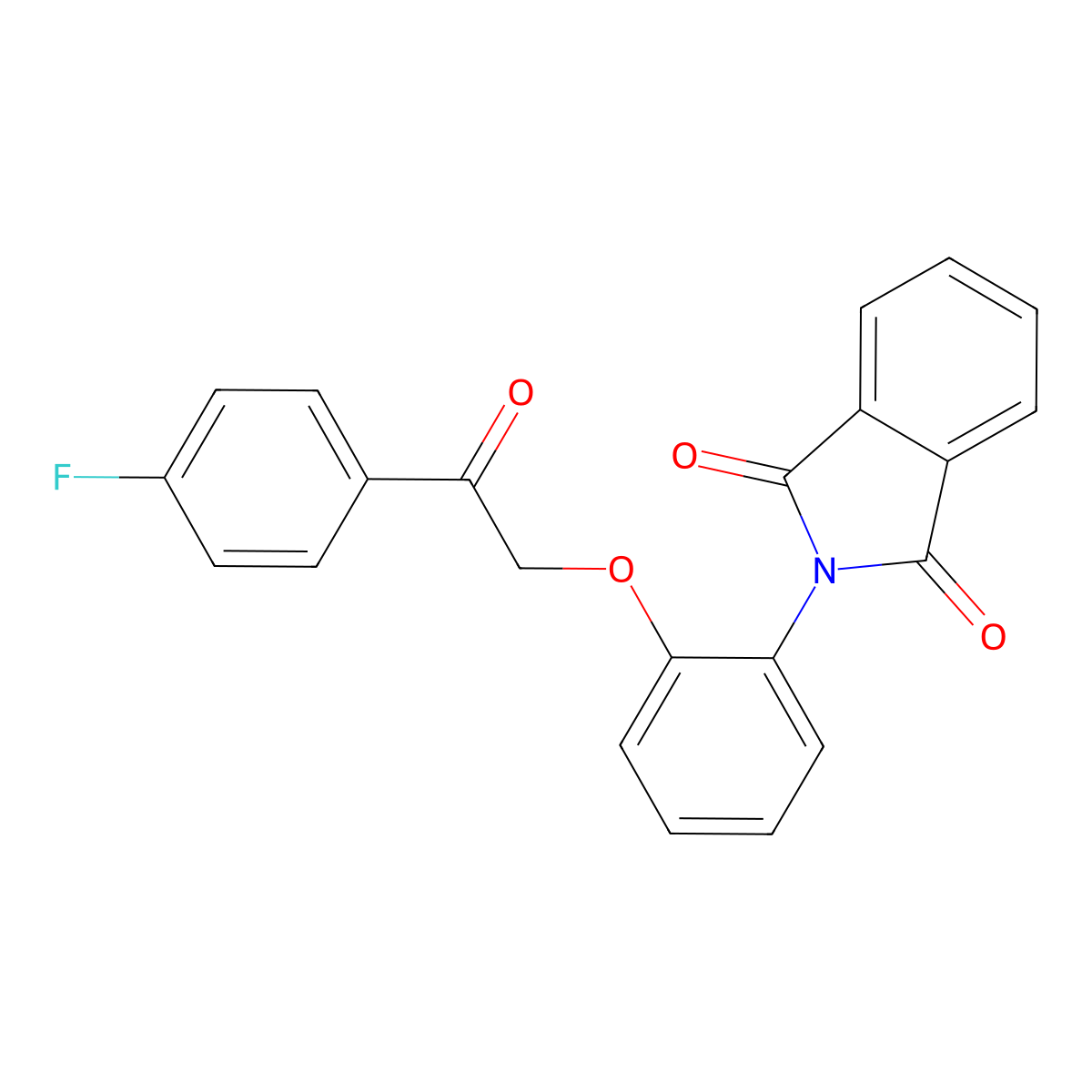 2-[2-[2-(4-Fluorophenyl)-2-oxoethoxy]phenyl]isoindole-1,3-dione molecular structure, CAS 433326-89-7