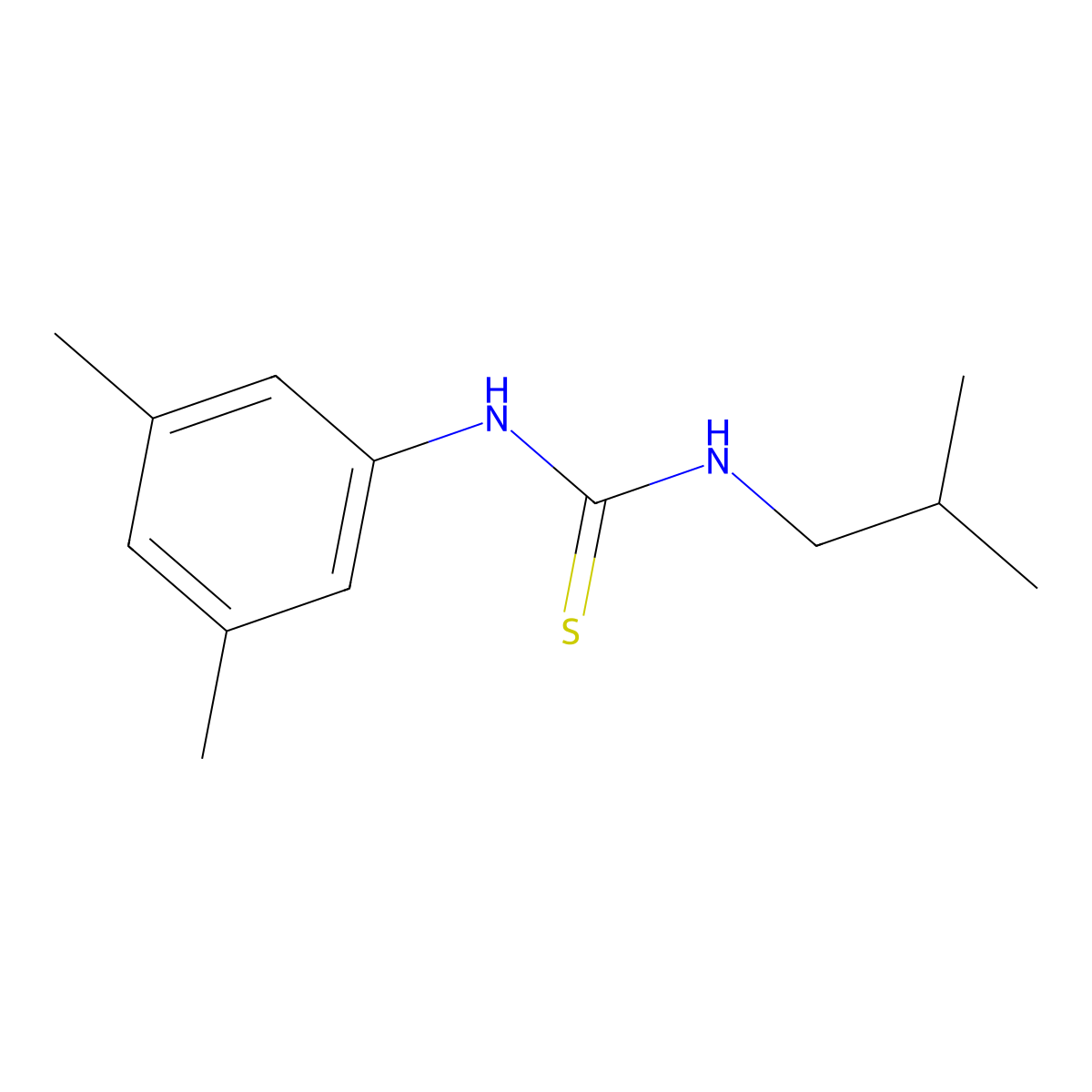1-(3,5-Dimethylphenyl)-3-(2-methylpropyl)thiourea molecular structure, CAS 433327-18-5