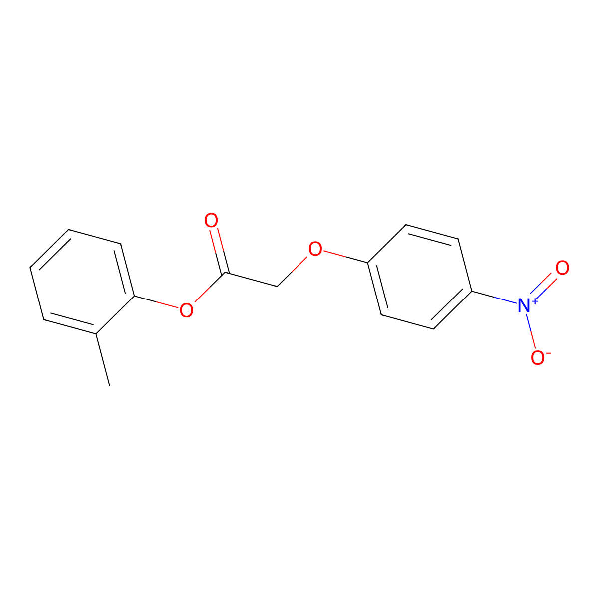 2-Methylphenyl (4-nitrophenoxy)acetate molecular structure, CAS 433327-42-5