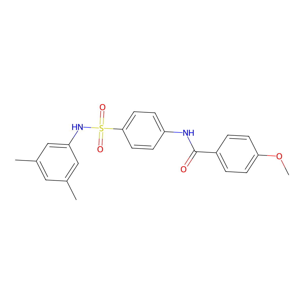 N-[4-[(3,5-dimethylphenyl)sulfamoyl]phenyl]-4-methoxybenzamide molecular structure, CAS 433327-50-5
