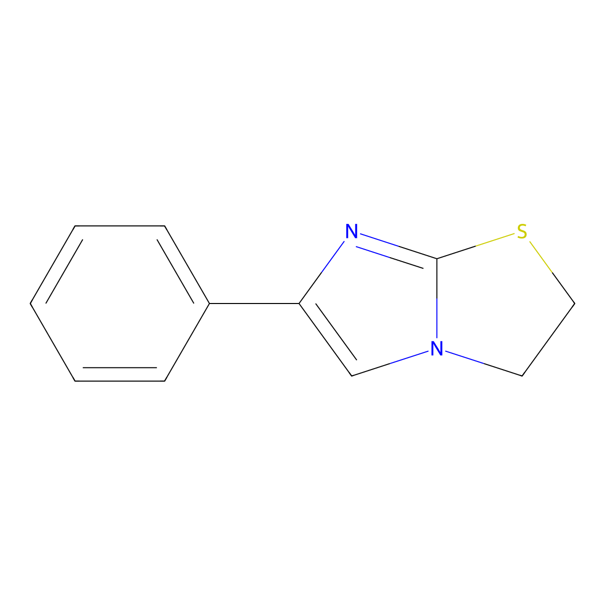 6-Phenyl-2,3-dihydroimidazo(2,1-b)thiazole molecular structure, CAS 4335-28-8