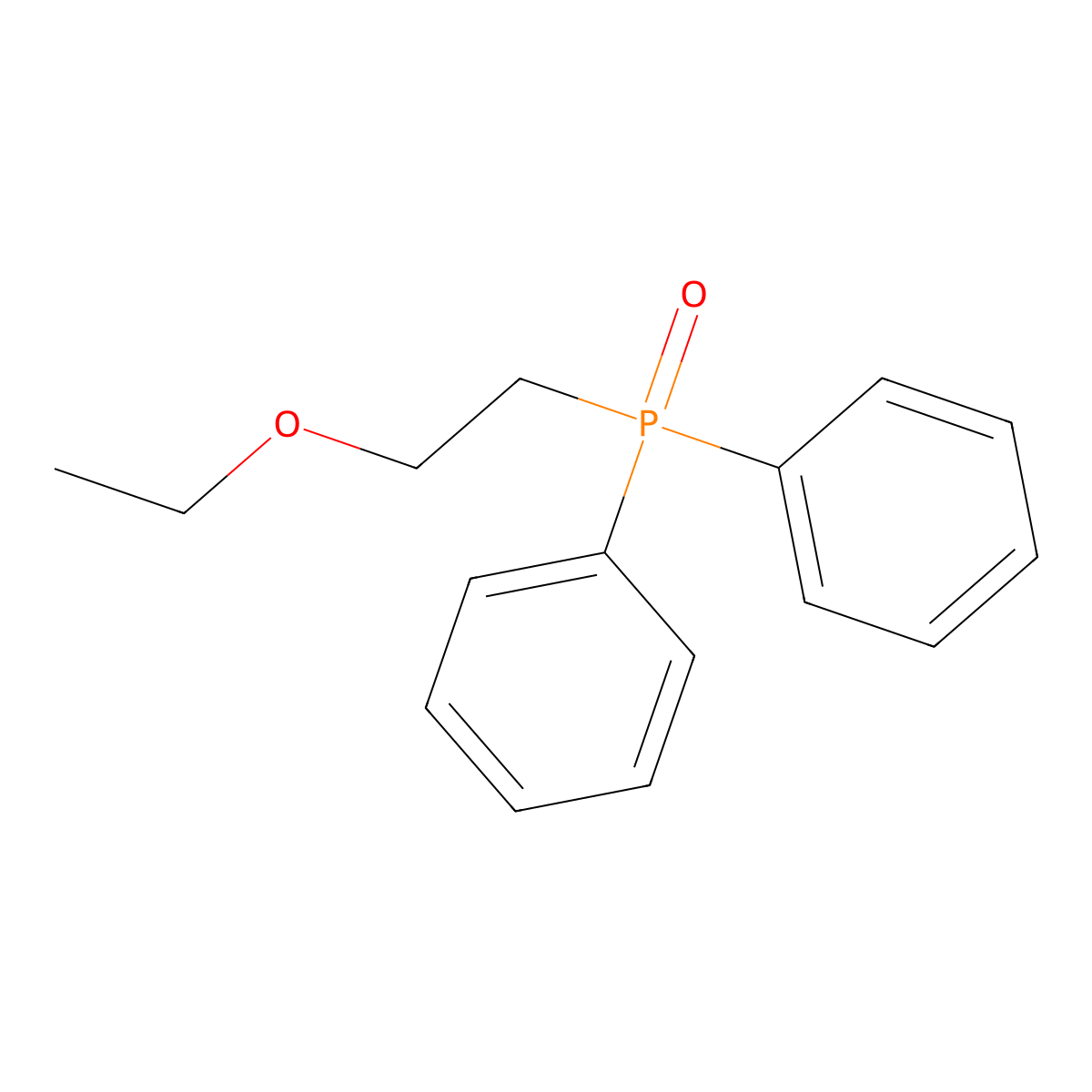 (2-Ethoxyethyl)(diphenyl)phosphine oxide molecular structure, CAS 4336-75-8