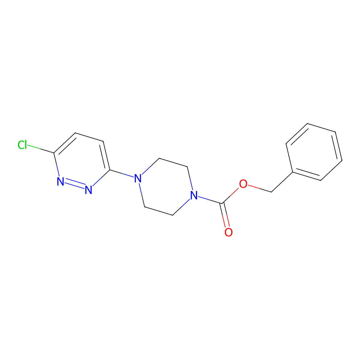 Benzyl 4-(6-chloropyridazin-3-yl)piperazine-1-carboxylate molecular structure, CAS 433684-25-4