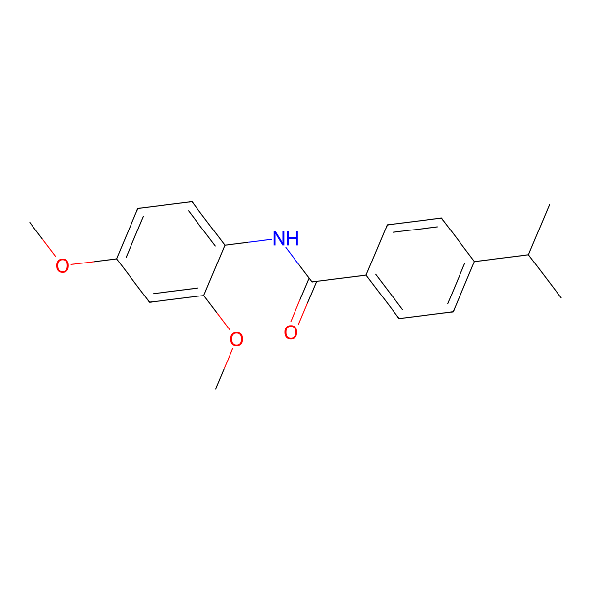 N-(2,4-dimethoxyphenyl)-4-propan-2-ylbenzamide molecular structure, CAS 433687-95-7