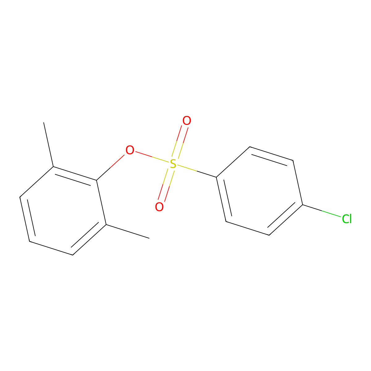 2,6-Dimethylphenyl 4-chlorobenzenesulfonate molecular structure, CAS 433690-20-1