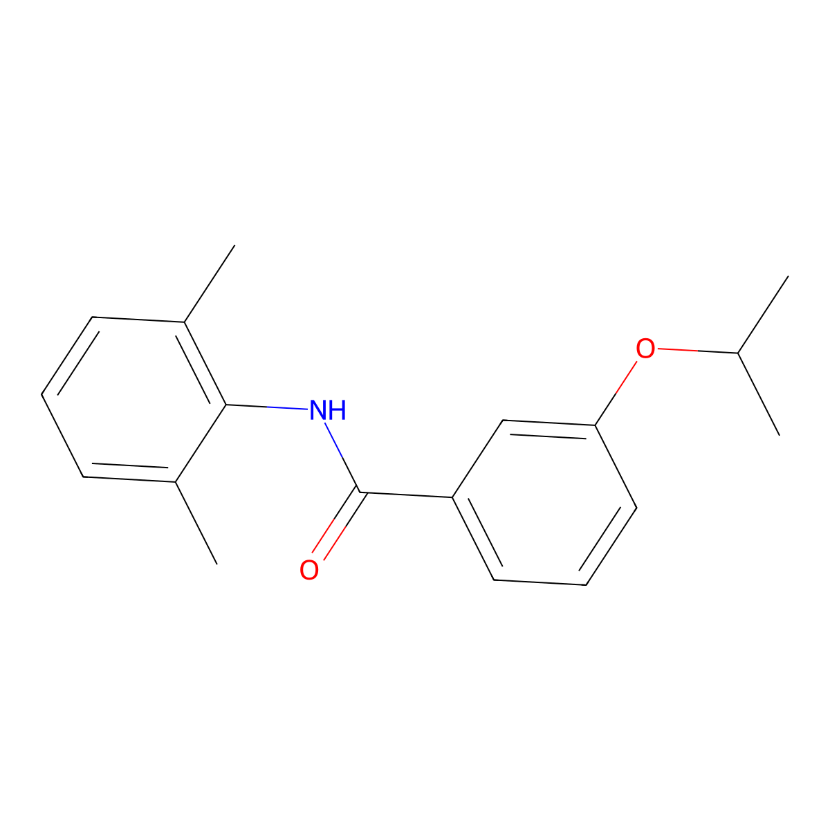 N-(2,6-dimethylphenyl)-3-propan-2-yloxybenzamide molecular structure, CAS 433690-21-2