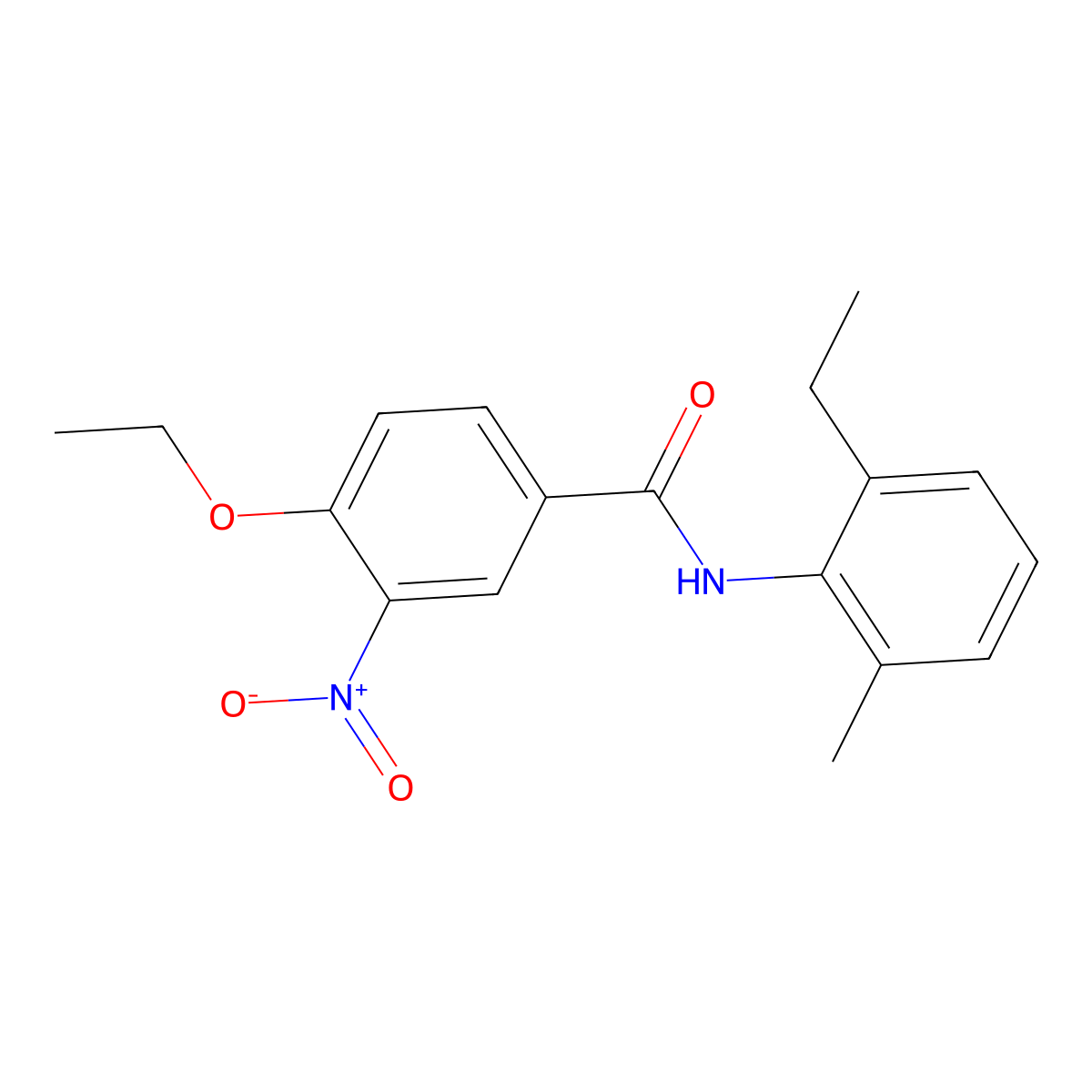 4-ethoxy-N-(2-ethyl-6-methylphenyl)-3-nitrobenzamide molecular structure, CAS 433690-87-0
