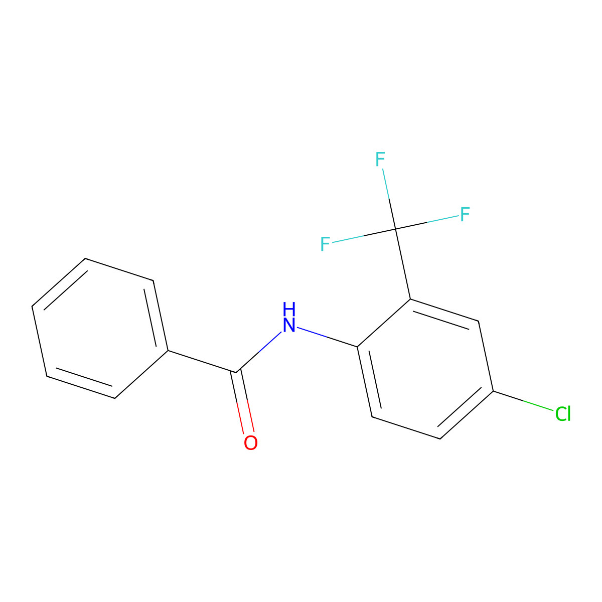 N-[4-chloro-2-(trifluoromethyl)phenyl]benzamide molecular structure, CAS 433690-97-2